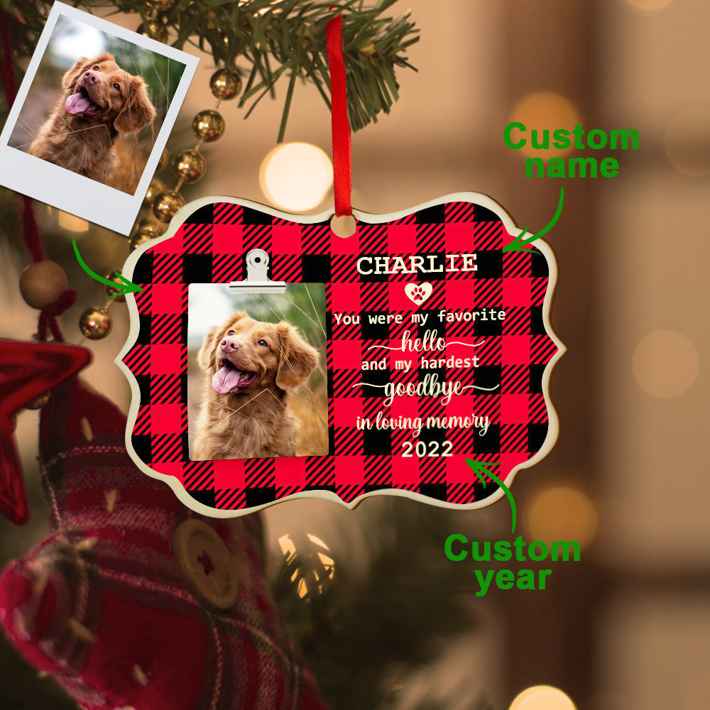 personalized design christmas ornament loss of dog gift hanging keepsake personalized preview