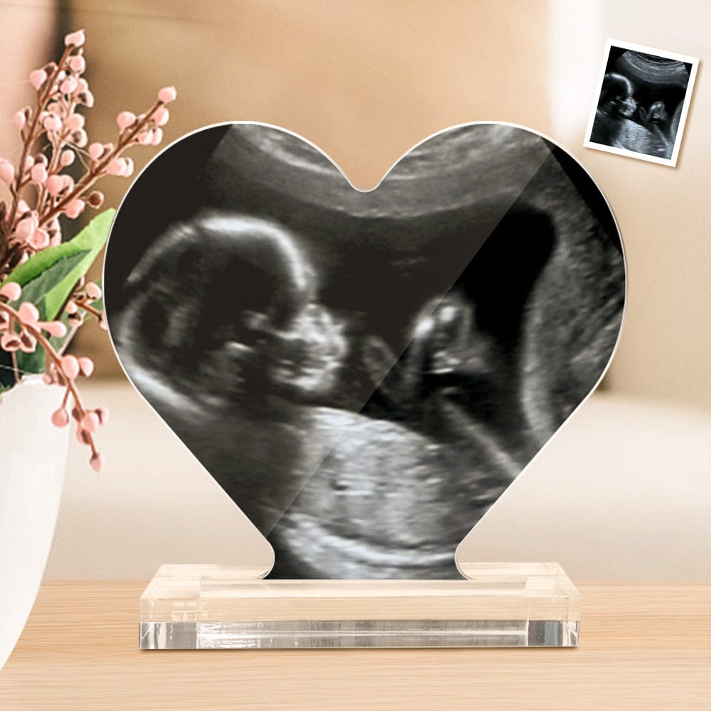 Thoughtful Custom Ultrasound Photo Heart Shaped