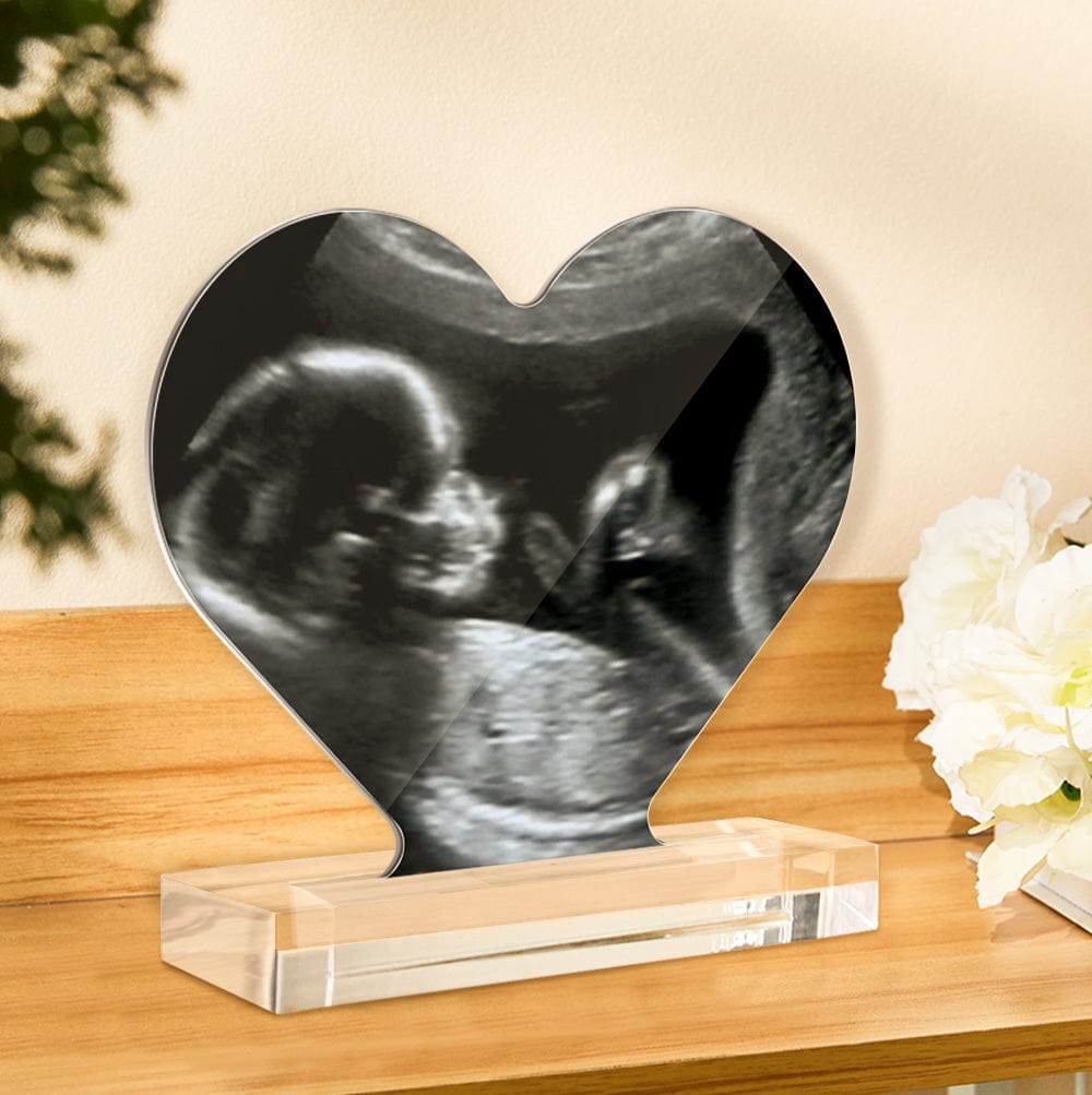Custom Ultrasound Photo Heart Shaped