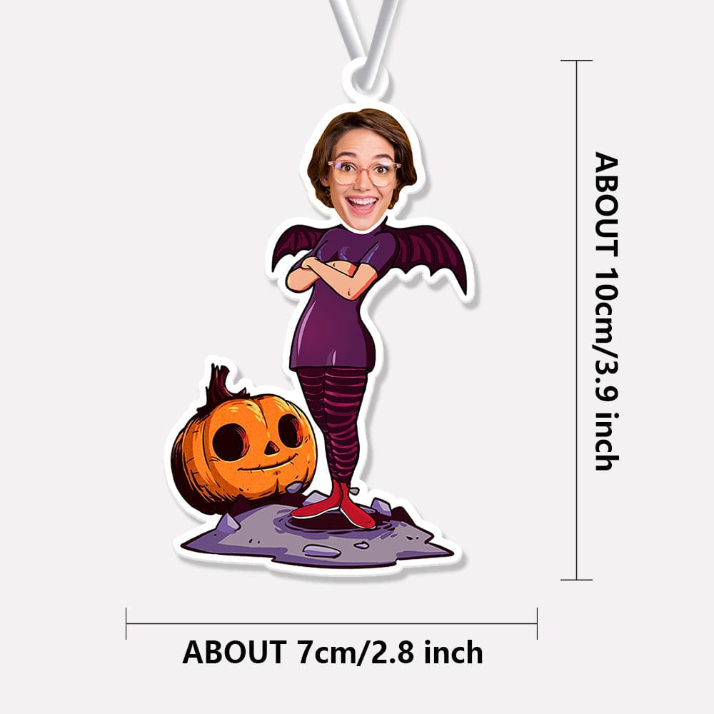 Custom Halloween Car Air Freshener Funny Rearview Mirror Ornament for Halloween Gift