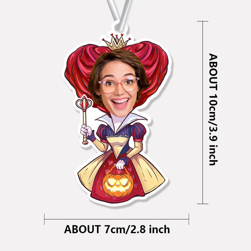 Custom Halloween Car Air Freshener Funny Rearview Mirror Ornament for Halloween Gift