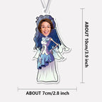 Custom Halloween Car Air Freshener Funny Rearview Mirror Ornament for Halloween Gift