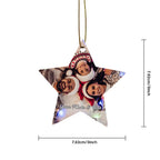 Personalized Photo Christmas Ornaments Gift for Family