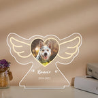 Night Light Personalized Photo and Name Comfort Sympathy Gift for Loss of Dog