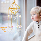 personalized crystal engraved wind chimes for garden decor