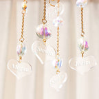 personalized crystal engraved wind chimes keepsake for garden decor