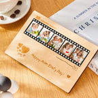 Personalized Photo Film Card Wooden Desktop Decoration Custom Engraved Commemorative Gifts