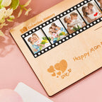 Personalized Photo Film Card Wooden Desktop Decoration Custom Engraved Commemorative Gifts