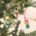 Personalized Christmas Tree Ornament Hanging Doll Decoration for Christmas Gift 3 Pcs