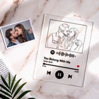 Gifts for Her Custom 3D Photo Keychain Photo Plaque Personalized Frame with Engraved