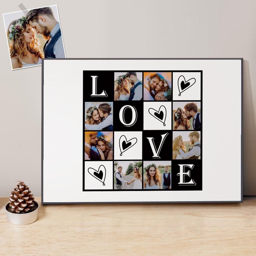 Custom Wall Art Decorative Painting Framed Gift For Couples