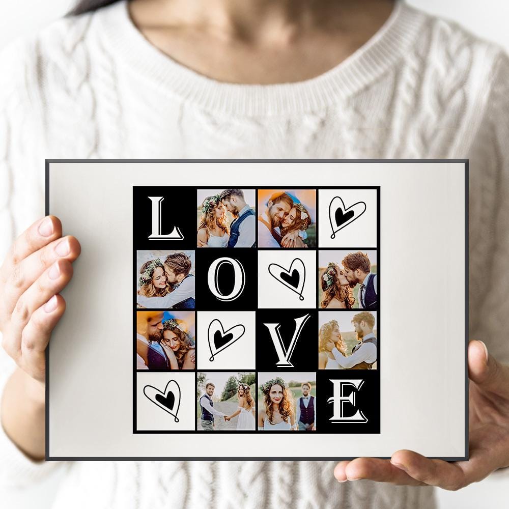 Custom Wall Art Decorative Painting Framed Gift For Couples