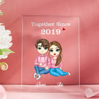 Cartoon Couple Gifts Valentine's Day/Anniversary Gifts, Personalized Card/Plaque/Night Light