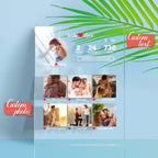 Anniversary Gift Custom Photo Plaque Memorable Moments Acrylic Plaque Gift for Him Her