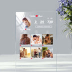 Anniversary Gift Custom Photo Plaque Memorable Moments Acrylic Plaque Gift for Him Her