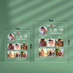 Anniversary Gift Custom Photo Plaque Memorable Moments Acrylic Plaque Gift for Him Her