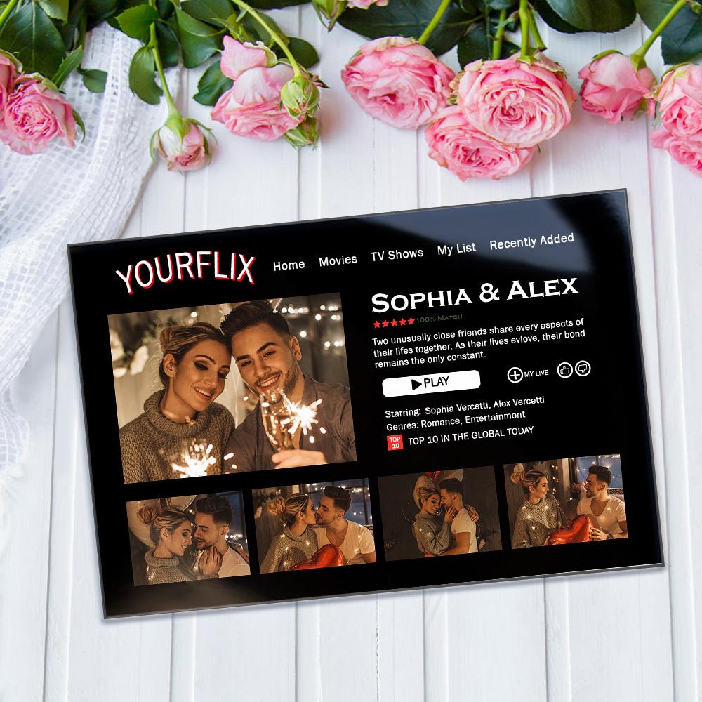 Custom Movie Poster Plaque Personalized Plaque Lover Gifts for Couple