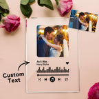Custom Plaque Memorial Music Plaque Couples Anniversary Gift Love Song Couple Gifts for Him