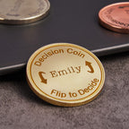 Custom Engraved Decision Coin Creative Flip Coin Gifts for Her
