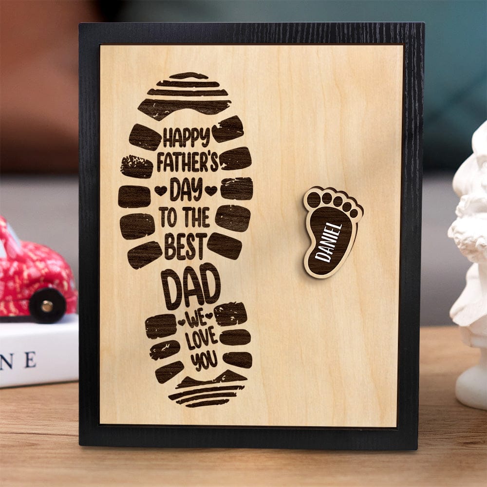 thoughtful ornament for dad with custom detail