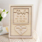 puzzle plaque dad you are the piece that holds us together father s design ornament for everyday use
