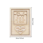 fathers day surprise ornament for dad inspired by puzzle plaque dad you are the piece that holds us together father s