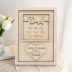 puzzle plaque dad you are the piece that holds us together father s ornament for dad personalized gift