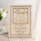 puzzle plaque dad you are the piece that holds us together father s ornament for dad personalized gift photo