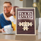 fathers day surprise ornament for dad inspired by dad puzzle plaque you are the piece that holds us together gifts for
