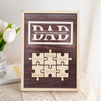 fathers day surprise ornament for dad inspired by dad puzzle plaque you are the piece that holds us together gifts for photo