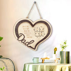 thoughtful ornament for dad with custom detail keepsake design
