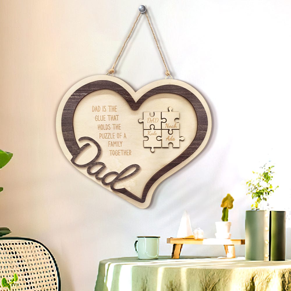 thoughtful ornament for dad with custom detail keepsake design