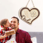 fathers day surprise ornament for dad inspired by wooden heart puzzle sign father s day gift for dad