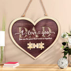 dad heart puzzle plaque you are the piece that holds us together ornament for dad personalized gift