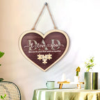 dad heart puzzle plaque you are the piece that holds us together design ornament for everyday use