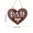 fathers day surprise ornament for dad inspired by dad heart puzzle plaque you are the piece that holds us together