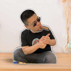 Custom Photo Automatic Shaking Head Ornament Personalized Car Dashboard Decoration Home Desktop Ornament