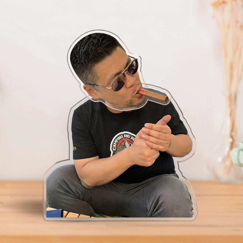 Custom Photo Automatic Shaking Head Ornament Personalized Car Dashboard Decoration Home Desktop Ornament