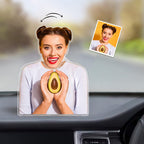 Custom Photo Shaking Head Ornament Personalized Car Dashboard Decoration Home Desktop Ornament