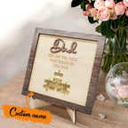 dad puzzle plaque you are the piece that holds us together father s ornament for dad personalized gift photo front view