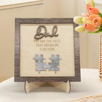 dad puzzle plaque you are the piece that holds us together father s ornament for dad personalized gift photo