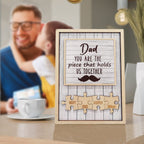 fathers day surprise ornament for dad inspired by dad puzzle beard plaque you are the piece that holds us together