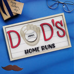 baseball dad wooden name sign plaque father s day gift for dad grandpa design custom gift for everyday use