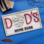 fathers day surprise custom gift for dad inspired by baseball dad wooden name sign plaque father s day gift for dad grandpa
