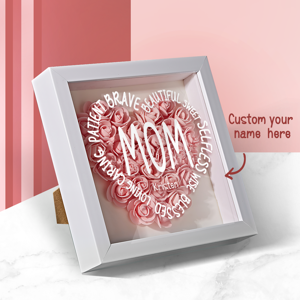 Personalized Flower Keepsake For Mom Custom Name Gift Idea for Mother's Day