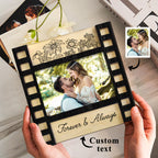 unique wedding photo film sign frame engraved wedding decor close up