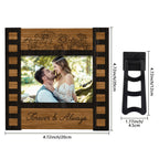 quality wedding photo film sign frame engraved wedding decor front view