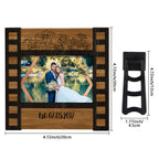 handcrafted wedding photo film sign frame engraved wedding decor keepsake