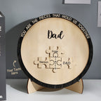 personalized ornament for dad with precision engraved detail