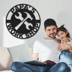 wall sign made with family love personalized design fathers day gift for grandparents